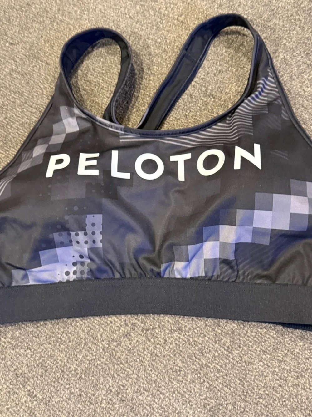 NWT Adidas x Peloton Sports Bra black and gray women’s size 1X